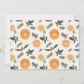 Citrus Hygge Écriture de Noël Appartement Carte de (Dos)