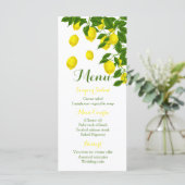Citrus Jaune Menu Citron & Green Wedding Party (Debout devant)