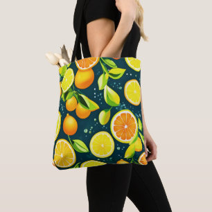 Citrus Kaleidoscoop: Een Bruisende Mengeling Draagtas