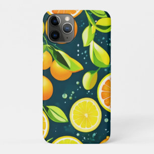 Citrus Kaleidoscoop: een levendige medley iPhone 11 Pro Hoesje
