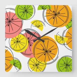 Citrus-klokplein Vierkante Klok