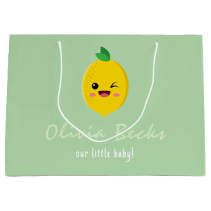 Citrus Lemon Baby shower Groot Cadeauzakje
