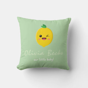 Citrus Lemon Baby shower Kussen