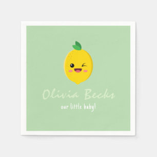 Citrus Lemon Baby shower Servet