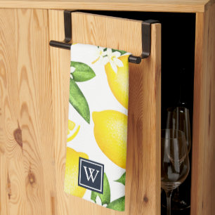 Citrus Lemon Botanisch Monogram Theedoek
