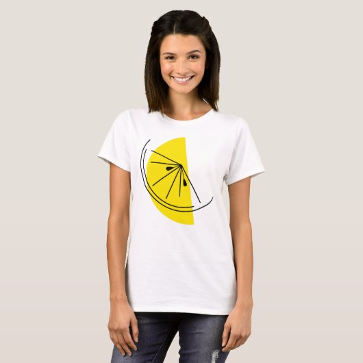Citrus Lemon Dames t-shirt (Voorkant volledig)