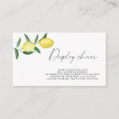 Citrus lemon - Display douche Informatiekaartje (Voorkant)