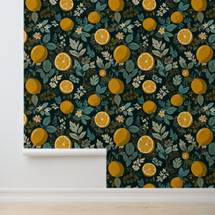 Citrus Lemon Keuken Kwekerij William Morris Mid Ce Behang