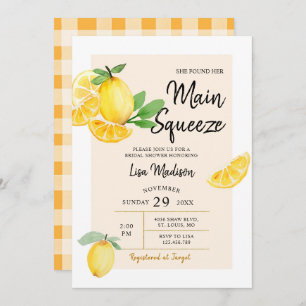 Citrus Lemon main squeeze Bridal - doucheuitnodigi Kaart