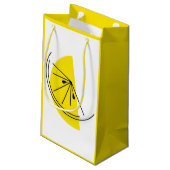 Citrus Lemon sac cadeau petit jaune (Dos Angle)