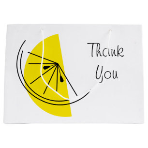 Citrus Lemon ThankYou sac cadeau grand