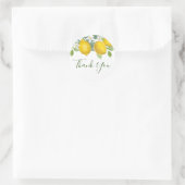 Citrus Lemon Theme Dank u voor Sticker (Tas)