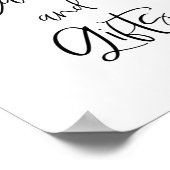 Citrus Lemon Theme Kaarten en Gifts Sign Poster (Hoek)