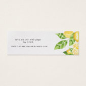 citrus lemon tree Wedding Website Kaart (Voorkant)
