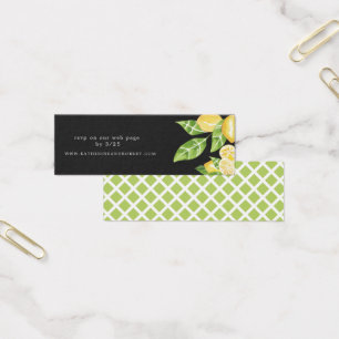 citrus lemon tree Wedding Website Kaart