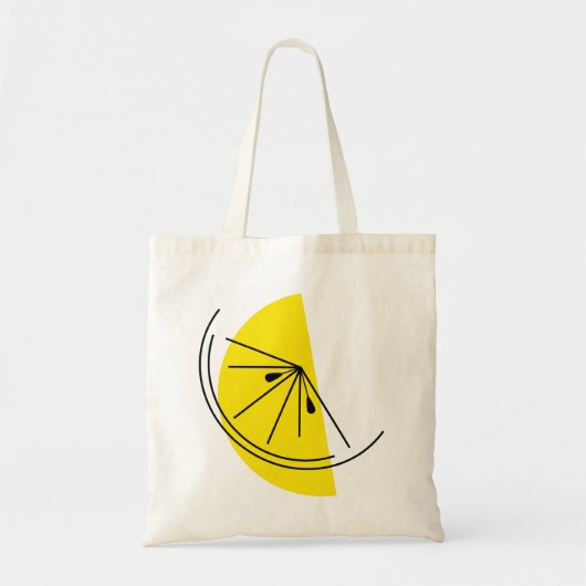 Citrus Lemon tweezijdige canvas tas (Voorkant)