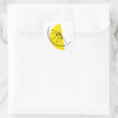 Citrus Lemon-vierkant Vierkante Sticker (Tas)
