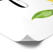 Citrus Lemon vond haar hoofdpleister 8 x 10" Poster (Hoek)