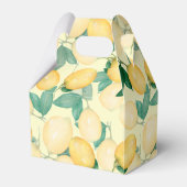 Citrus Lemons Greenery Hartelijk dank Bedankdoosjes (Achterkant)