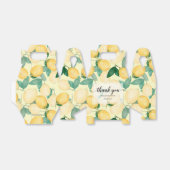Citrus Lemons Greenery Hartelijk dank Bedankdoosjes (Uitgevouwen)