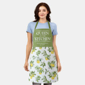 Citrus Lemons Queen of the Kitchen Name Schort (Gedragen)