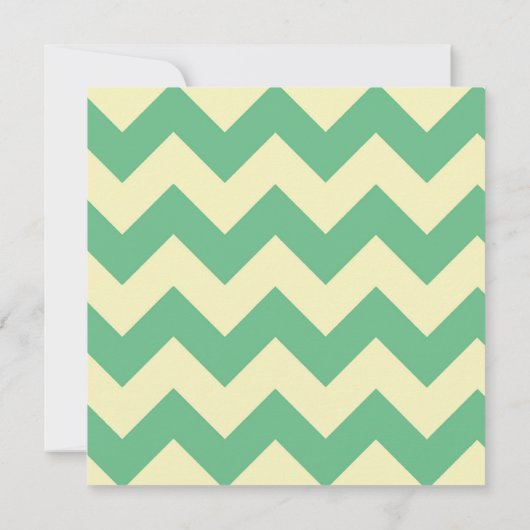 Citrus Lime Chevron Invitations de fête d'annivers (Dos)