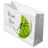 Citrus Lime Merci sac cadeau grand (Devant Angle)