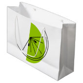 Citrus Lime sac cadeau grand (Devant Angle)