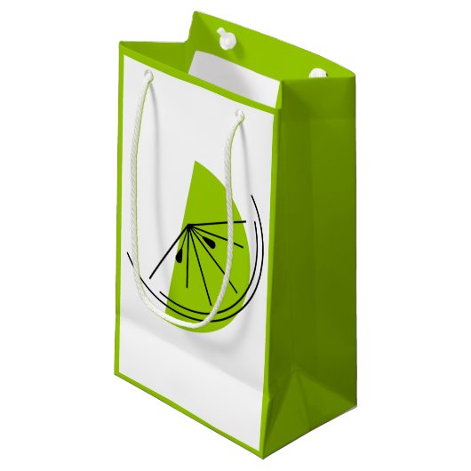 Citrus Lime sac cadeau petit vert (Devant Angle)