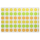 Citrus Limoen, Oranje en Lemon Polka Dot Slices Stof (Fat Quarter)