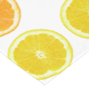 Citrus Limoen, Oranje en Lemon Polka Dot Slices Tafelkleed