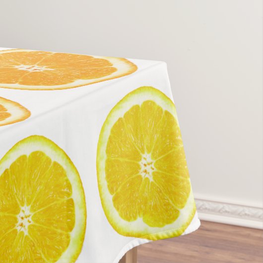 Citrus Limoen, Oranje en Lemon Polka Dot Slices Tafelkleed (Voorbeeld)