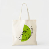 Citrus Limoen tweezijdige canvas tas (Voorkant)