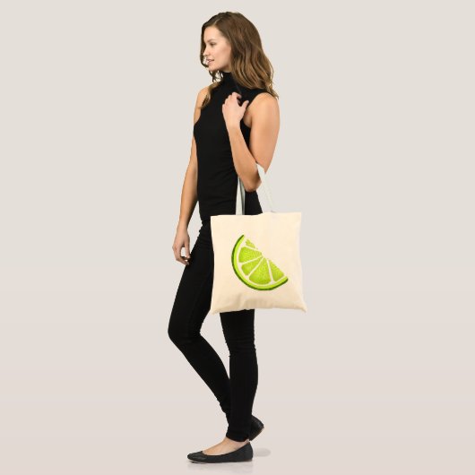 Citrus Limoen Wedge Slice Tote Bag (Voorkant (model))