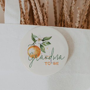 Citrus Little Cutie Baby Shower Oma Wordt Ronde Button 5,7 Cm