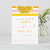 Citrus-ly Cool Birthday uitnodiging (Staand voorkant)