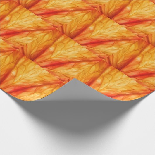 Citrus Macro: Sinaasappel Abstract. Cadeaupapier (Hoek)