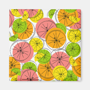 Citrus magneet vierkant