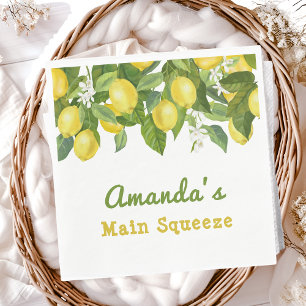 Citrus Main Squeeze Sweetie Lemon Baby shower Servet