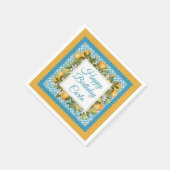 Citrus & Marokkaanse blauwe partij Servet (Hoek)