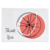 Citrus Merci rose sac cadeau grand (Dos)