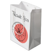 Citrus Merci rose sac cadeau moyen (Dos Angle)