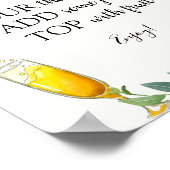 Citrus Momosa Bar Drink Bord Poster (Hoek)