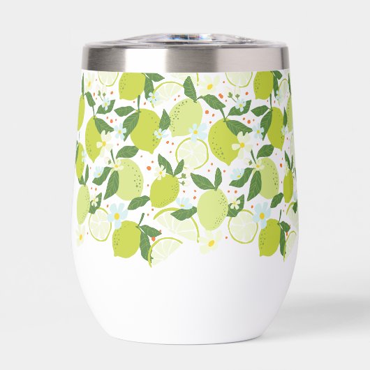 Citrus Motif Acier Inoxydable Vin Tumbler (Avant)