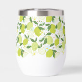 Citrus Motif Acier Inoxydable Vin Tumbler (Arrière)