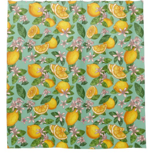 Citrus Motif rideau de douche (Devant)