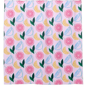 Citrus Motif rideau de douche