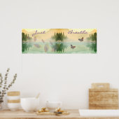 Citrus Mountain Reflection NET BREATHE Poster (Keuken)