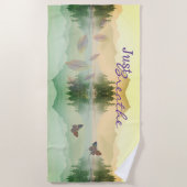 Citrus Mountain Reflection NET BREATHE Strandlaken (Voorkant)