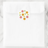 Citrus Multi autocollant rond (Sac)
